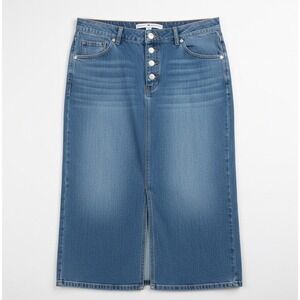 SHIPS TODAY! Tommy Hilfiger Long Demim Skirt, Size 10- Y2K Authentic